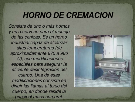 Horno de Cremación