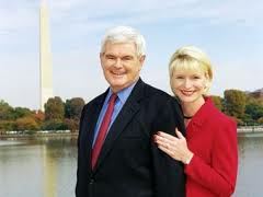 Newt Gingrich y su esposa Callista