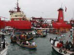 Pescadores celebran su da con procesin de San Pedro en el Callao