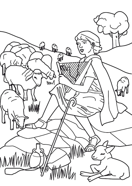 david thanked god coloring pages - photo #7