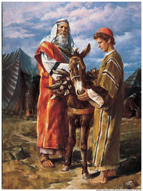 Figuras bíblica. Abraham e Isaac