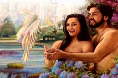 Adán y Eva en el paraíso