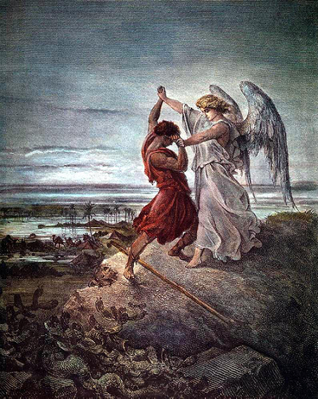 Jacob lucha con el ángel