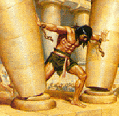 Sansón derrumbe las columnas del templo