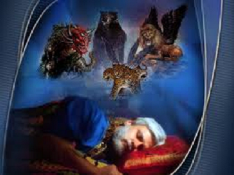 Daniel sueña acerca de las cuatro bestias