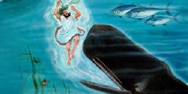 El profeta Jonás tragado por el pez