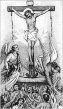 Purgatorio: las almas por los méritos de Cristo en la cruz son liberados del purgatorio
