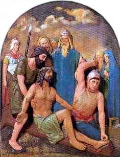 Estación 11: Jesús es clavado en la cruz