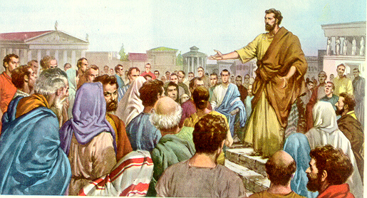 San Pablo predicando en Atenas