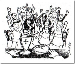 Niños alegría en la eucaristía