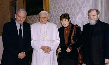 Kiko Argüello, Benedicto XVI, Carmen Hernández, Padre Mario Pezzi