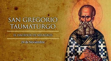 San Gregorio Taumaturgo Hacedor de Milagros