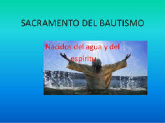 Sacramento del Bautismo