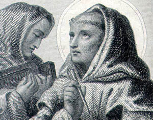 San Bruno perseguido por el obispo Manasés