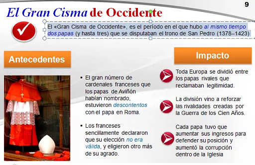 Historia de la Iglelsia Edad Media: Cisma de Occidente