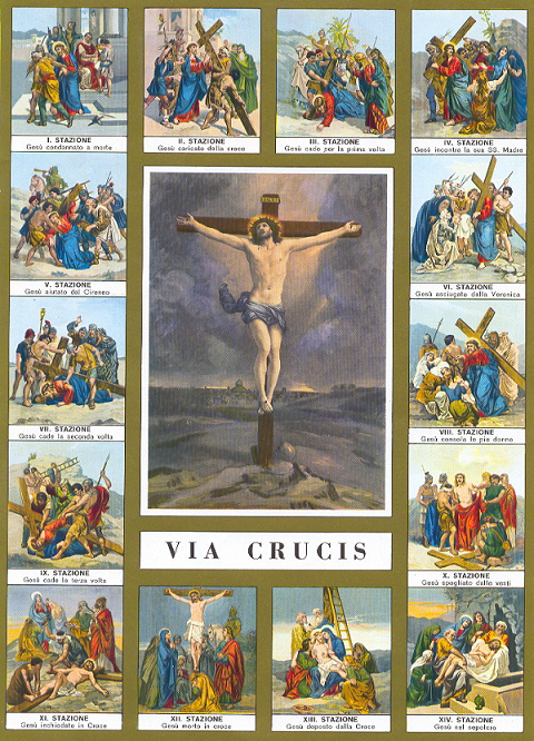 Estaciones del via crucis