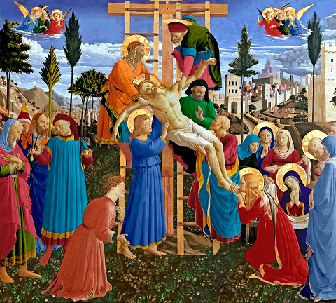 Jesús es bajado de la cruz